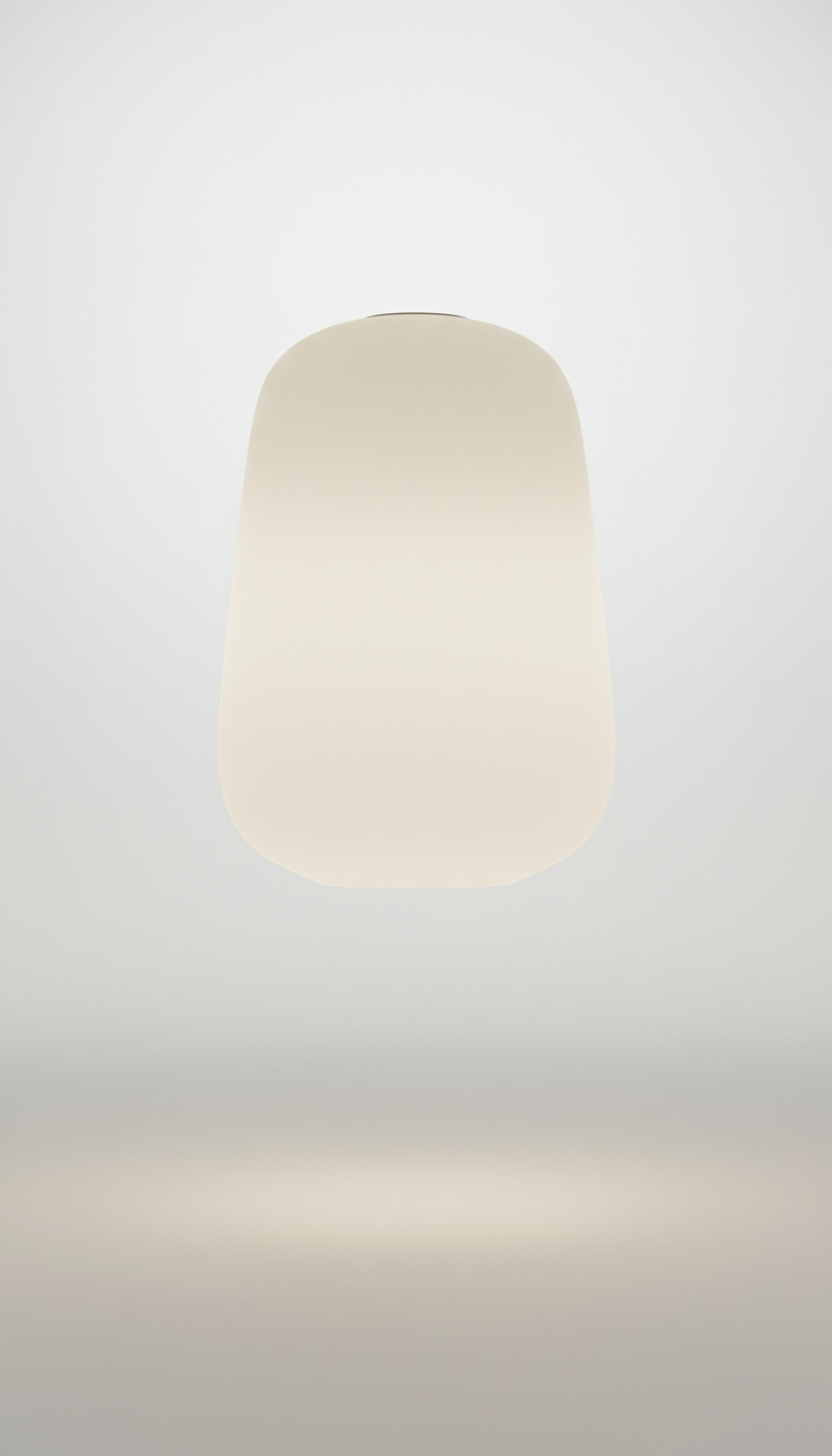 Frosted glass pendant lamp