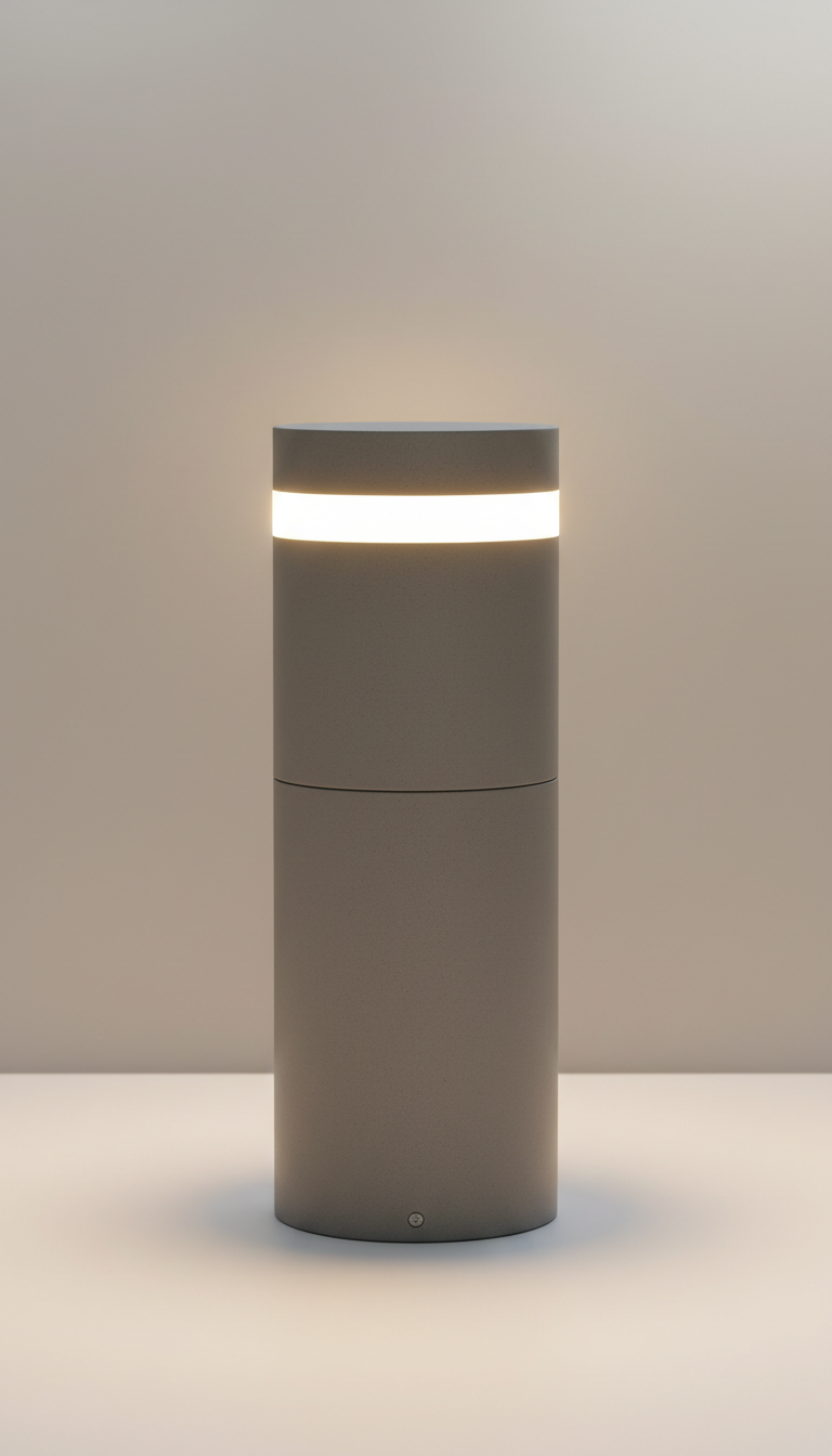 Outdoor garden bollard light
