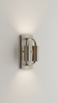 Matte metal wall sconce